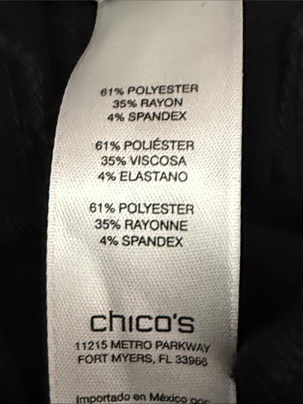 Chico’s 12 black crop pants - Picture 4 of 7